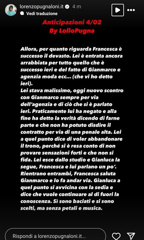 Galleria foto 'Uomini e Donne, Francesca sceglie Gianluca: ma non è come sembra!' - foto 1