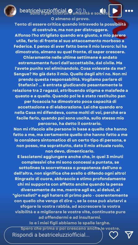 Galleria foto 'Grande Fratello, Beatrice Luzzi a ruota libera su Stefania Orlando: “Ha dimostrato poca capacità di…”' - foto 2